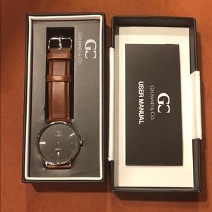 NEW GELFAND& CO MENS 40 MM BARCLAY MANHATTAN WATCH